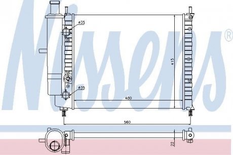 Радіатор NISSENS 61779