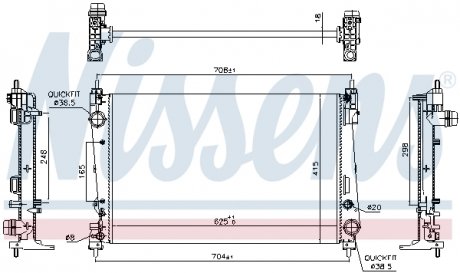 Радиатор NISSENS 617864