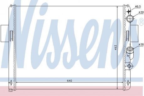 Радиатор охлаждения NISSENS 61972