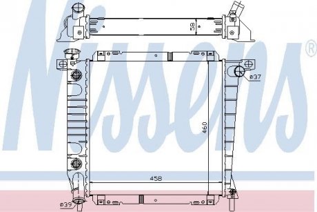 Радіатор NISSENS 620671