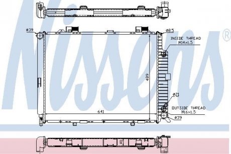 Радіатор NISSENS 62689A