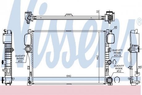 Радиатор NISSENS 627025