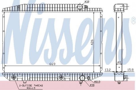 Радиатор NISSENS 62727A