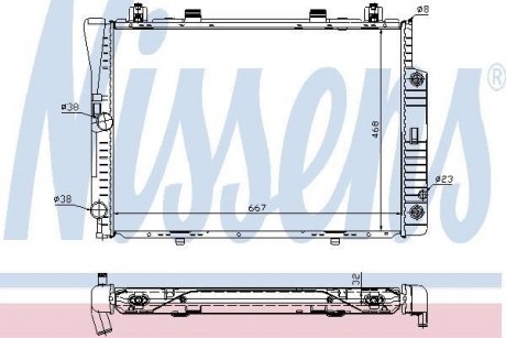 Радиатор охлаждения NISSENS 62746A