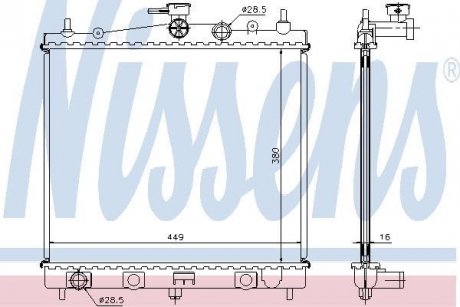 Радіатор NISSENS 62902A