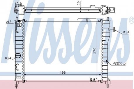 Радиатор NISSENS 63062A