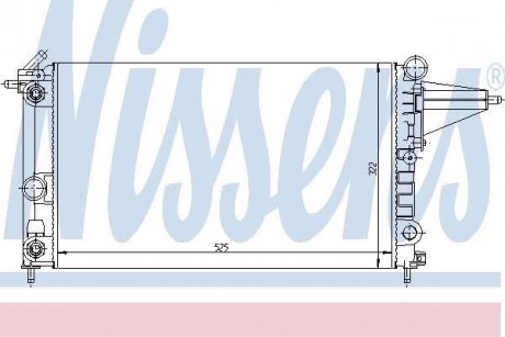 Радіатор охолоджування NISSENS 63225