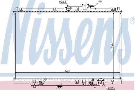 Радіатор системи охолодження NISSENS 63346