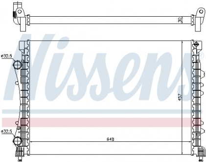 Радіатор охолоджування NISSENS 63815