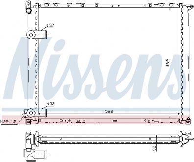 Радиатор охлаждения NISSENS 63943A