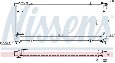 Радіатор NISSENS 640041