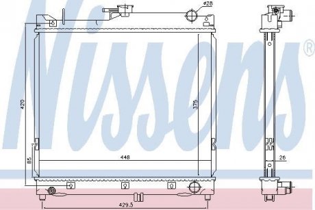 Радіатор NISSENS 64162