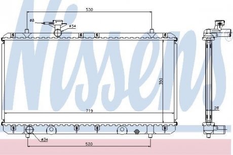 Радиатор NISSENS 64167A