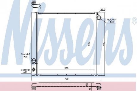 Радиатор NISSENS 64329