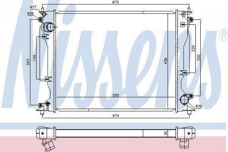 Радиатор NISSENS 646904