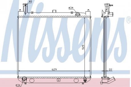 Радиатор NISSENS 64858A