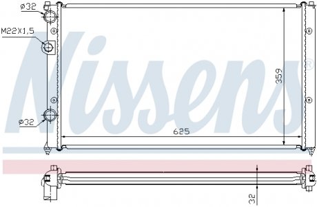 Радиатор NISSENS 652551