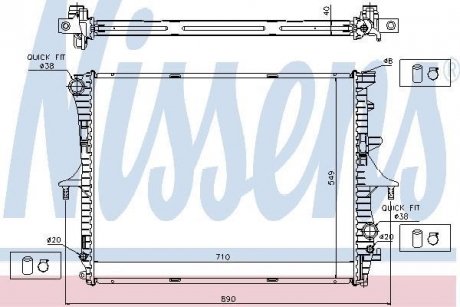 Радіатор NISSENS 65276A