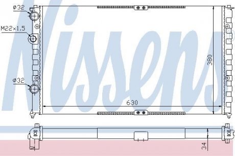 Радіатор охолоджування NISSENS 65290