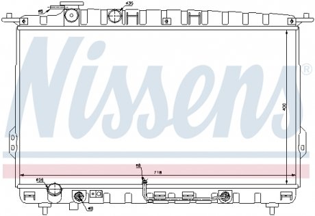 Радиатор охлаждения NISSENS 67027