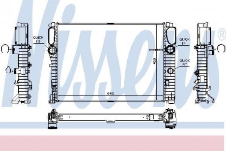 Радиатор охлаждения NISSENS 67105