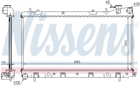 Радіатор NISSENS 67704A