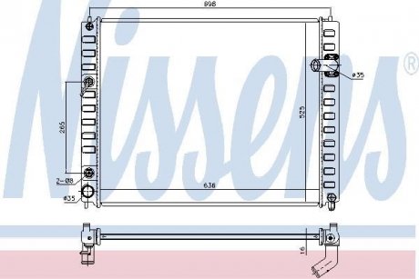 Радиатор охлаждения NISSENS 681208