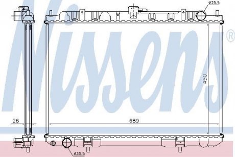 Радиатор NISSENS 68703A