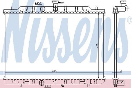 Радиатор NISSENS 68724