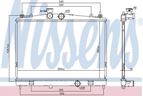 Радіатор NISSENS 68735