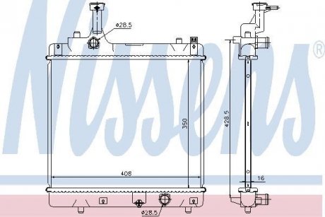 Радиатор NISSENS 69401