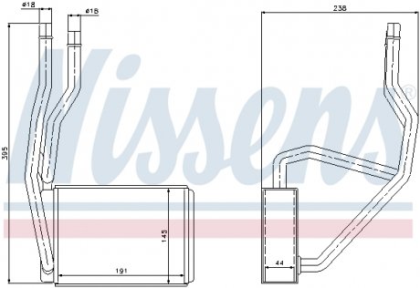 Радиатор отопителя NISSENS 71765