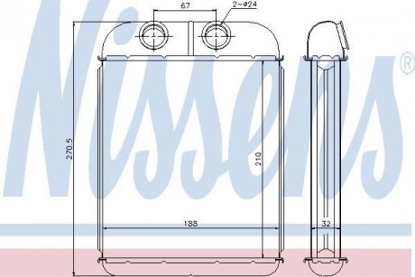 Радиатор печки NISSENS 73467