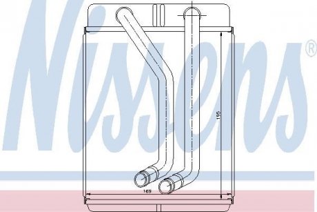 Радиатор отопителя NISSENS 77507