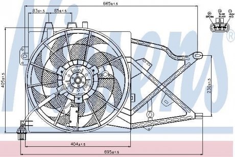 Вентилятор радиатора NISSENS 85208