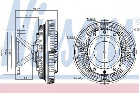 Автозапчастина NISSENS 86052