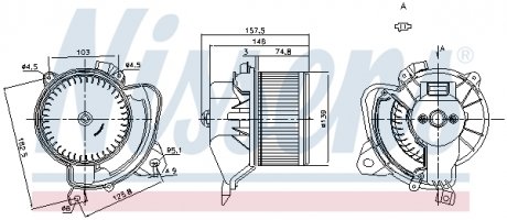 Вентилятор салону NISSENS 87243