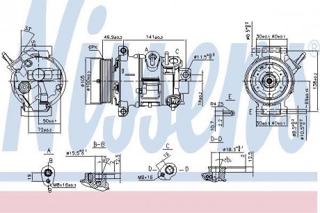 Компрессор кондиционера NISSENS 890030