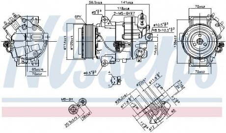 Компресор кондиціонера NISSENS 890263