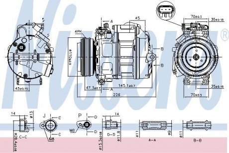 Компрессор кондиционера NISSENS 890329