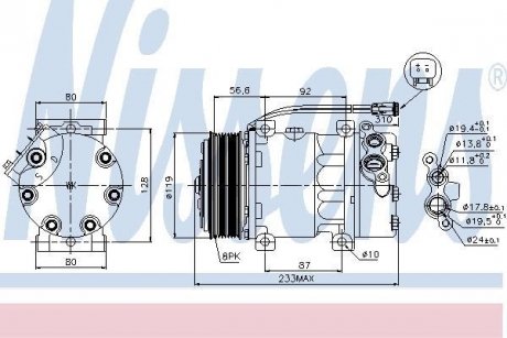 Автозапчасть NISSENS 89035