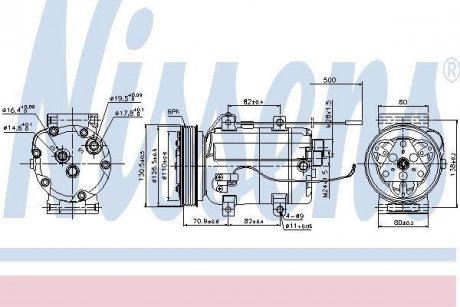 Компрессор кондиционера NISSENS 89101