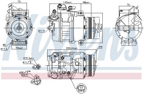 Компресор кондиціонера NISSENS 89116