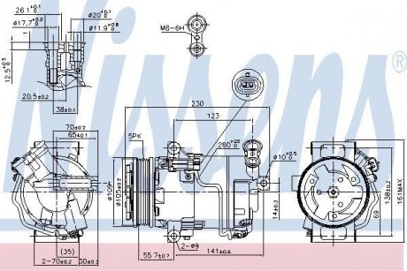 Компрессор кондиционера NISSENS 89216