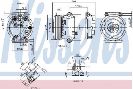 Компресор кондиціонера NISSENS 89323