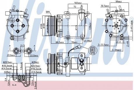 Компрессор кондиционера NISSENS 89327