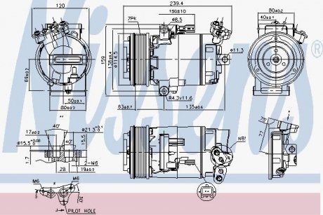 Компресор кондиціонера NISSENS 89346