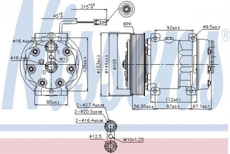 Автозапчасть NISSENS 89458