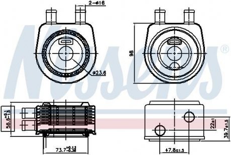 Радиатор масла NISSENS 90774