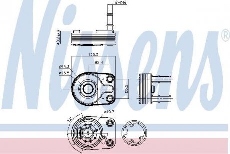 Масляний радіатор NISSENS 90795
